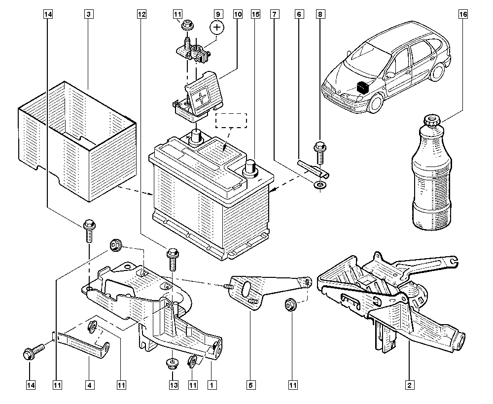 RENAULT 7711130088 - Batteria avviamento www.autoricambit.com