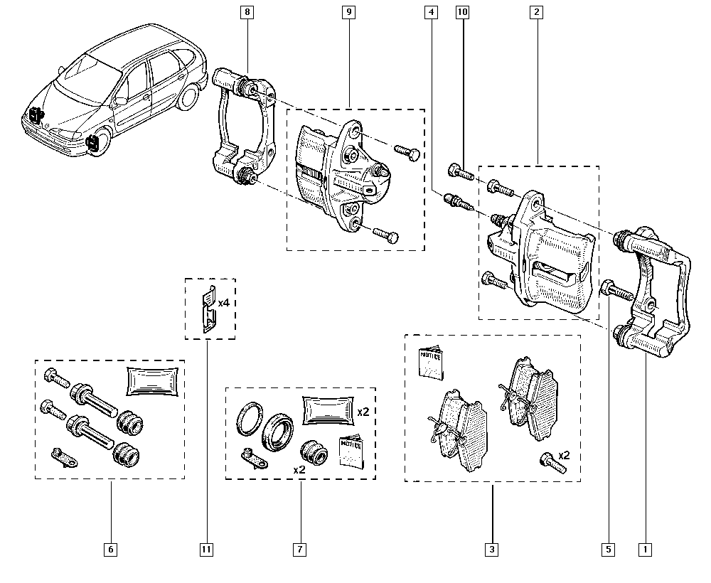 RENAULT 410274531R - Kit accessori, Pastiglia freno www.autoricambit.com