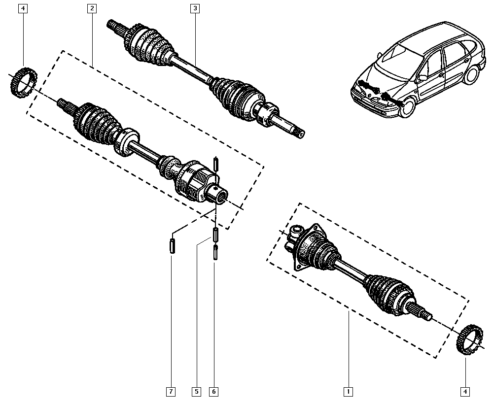 RENAULT 7700111914 - Albero motore/Semiasse www.autoricambit.com