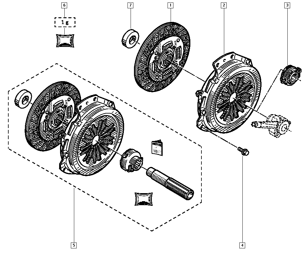 RENAULT 77 01 477 112 - Kit frizione www.autoricambit.com