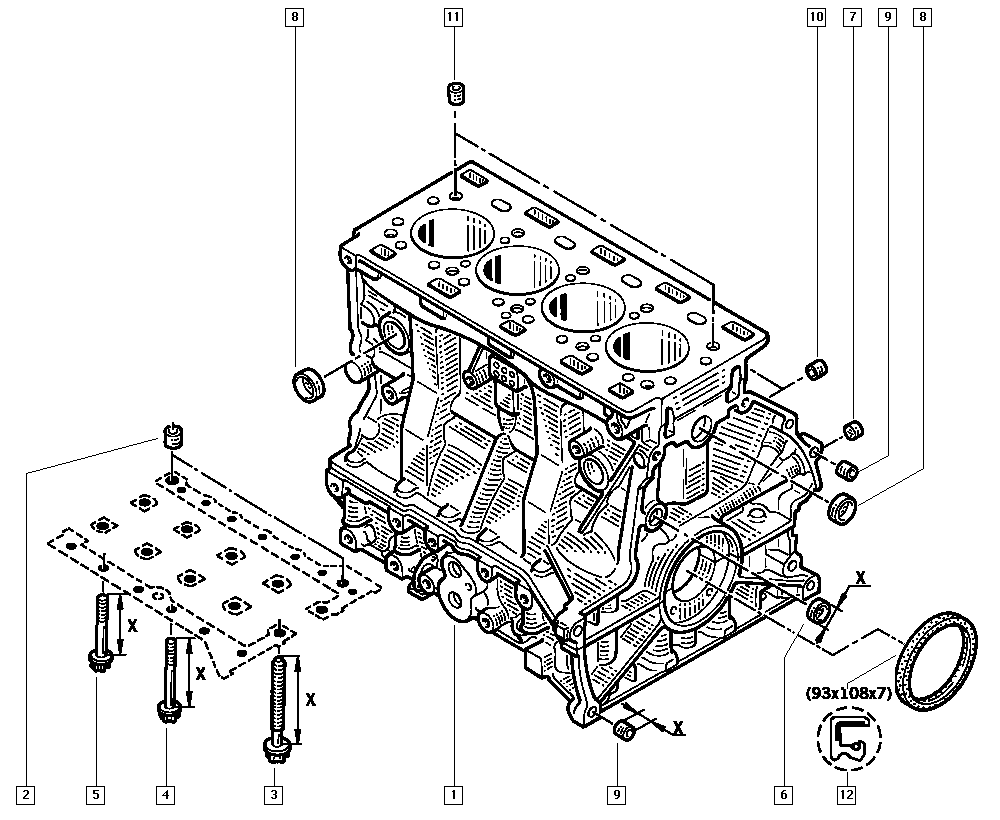 RENAULT 77 00 859 266 - Paraolio, Albero a gomiti www.autoricambit.com