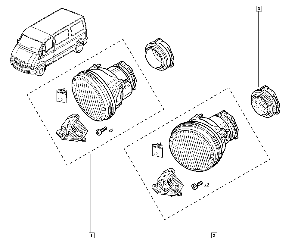 RENAULT 77 01 205 664 - Fendinebbia www.autoricambit.com