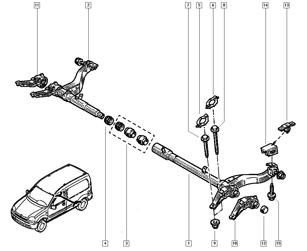 RENAULT 77 01 464 321 - Kit riparazione, Corpo assiale www.autoricambit.com