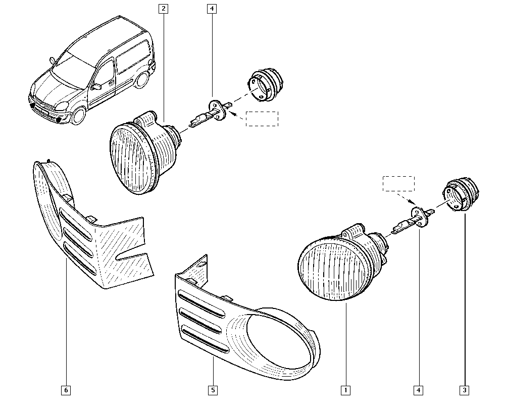 RENAULT 77 01 045 717 - Fendinebbia www.autoricambit.com