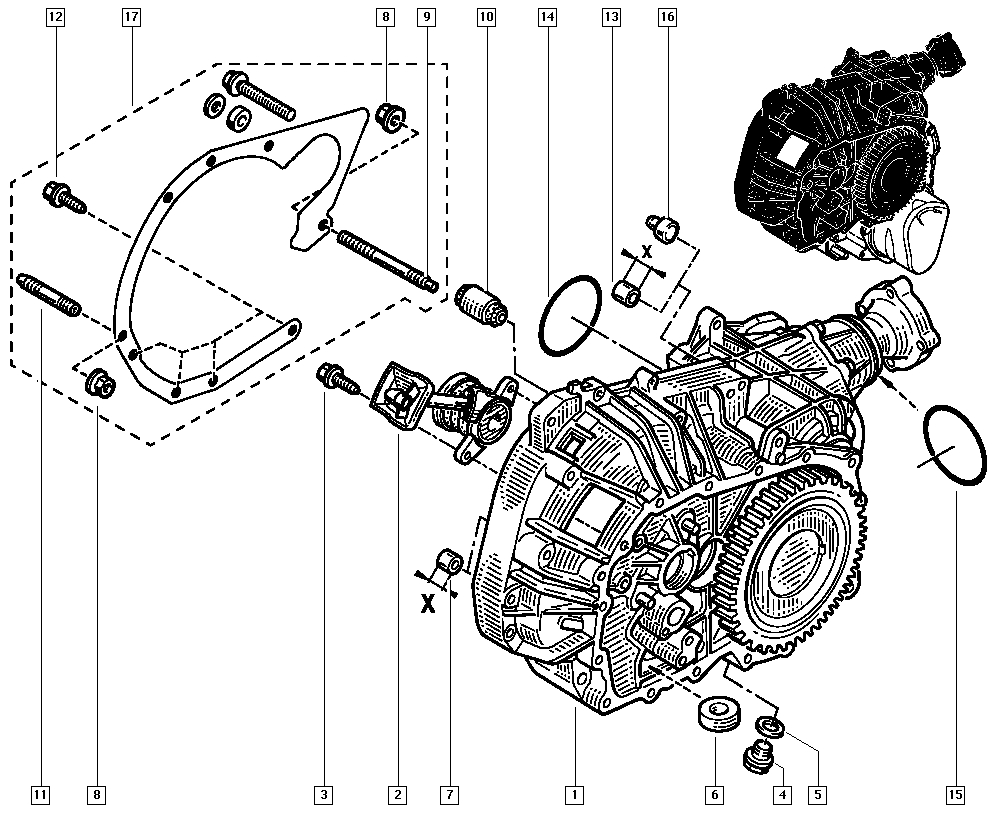 RENAULT 77 00 107 635 - Dispositivo disinnesto centrale, Frizione www.autoricambit.com