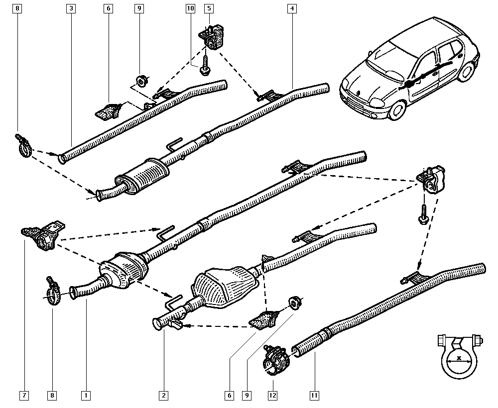 RENAULT 7700424341 - Bronzina cuscinetto, Barra stabilizzatrice www.autoricambit.com