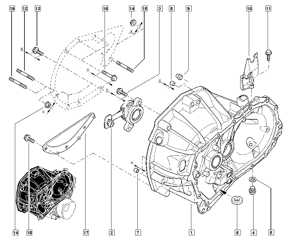 RENAULT 306205482R - Dispositivo disinnesto centrale, Frizione www.autoricambit.com