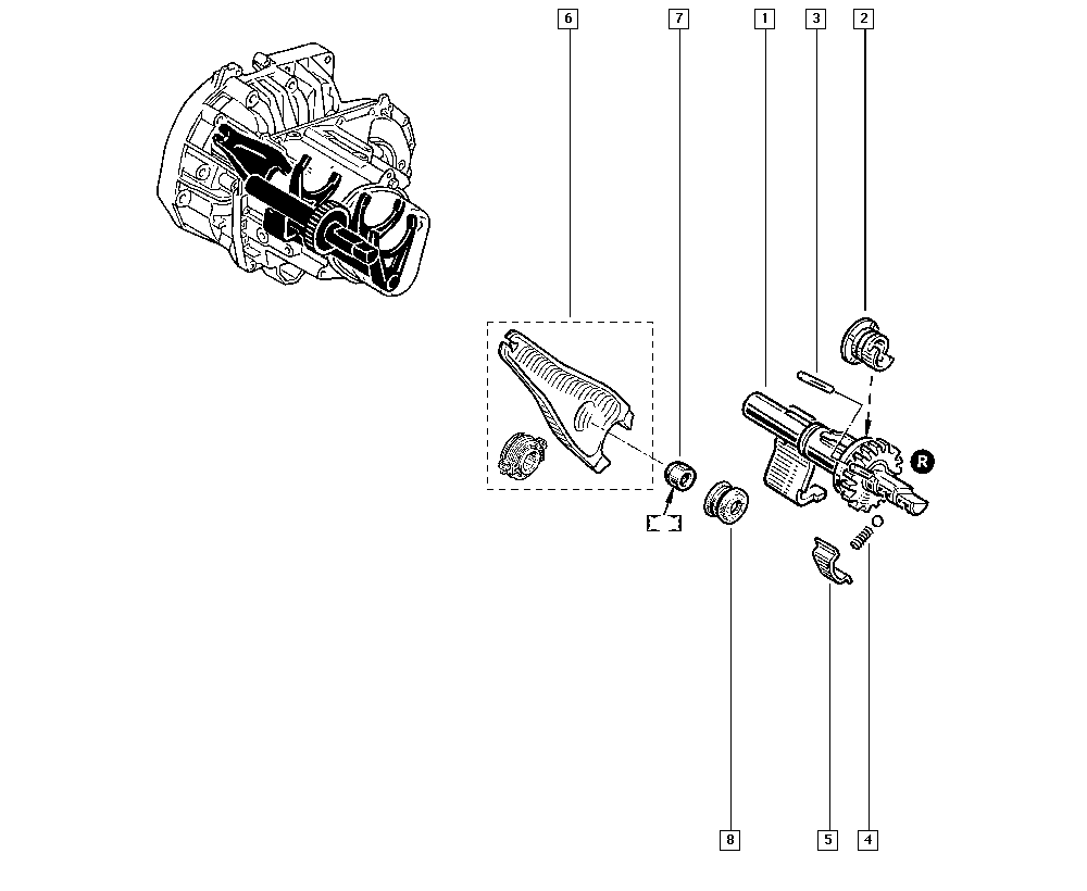 RENAULT 77 00 715 851 - Forcella disinnesto frizione www.autoricambit.com