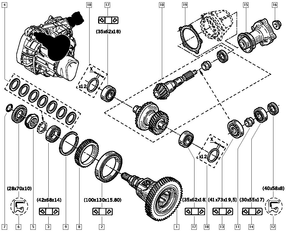 RENAULT 7701050698 - BRG CO 30X55X17 www.autoricambit.com