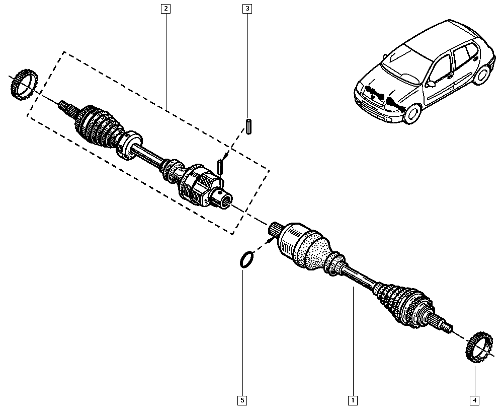 RENAULT 82 00 107 090 - Albero motore/Semiasse www.autoricambit.com