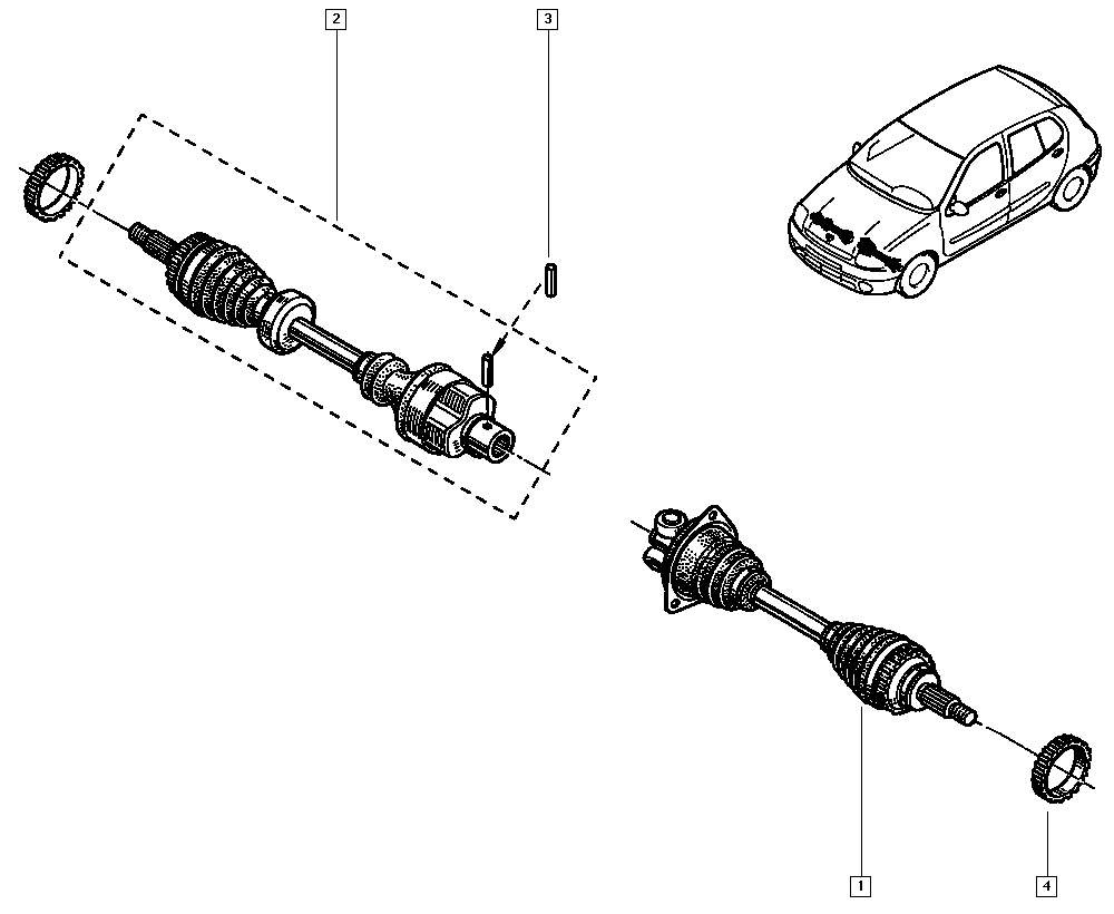 RENAULT 7700110484 - Albero motore/Semiasse www.autoricambit.com