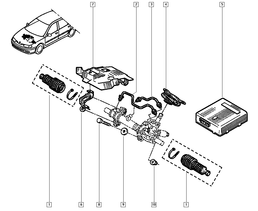 RENAULT 7701469657 - Kit soffietto, Sterzo www.autoricambit.com