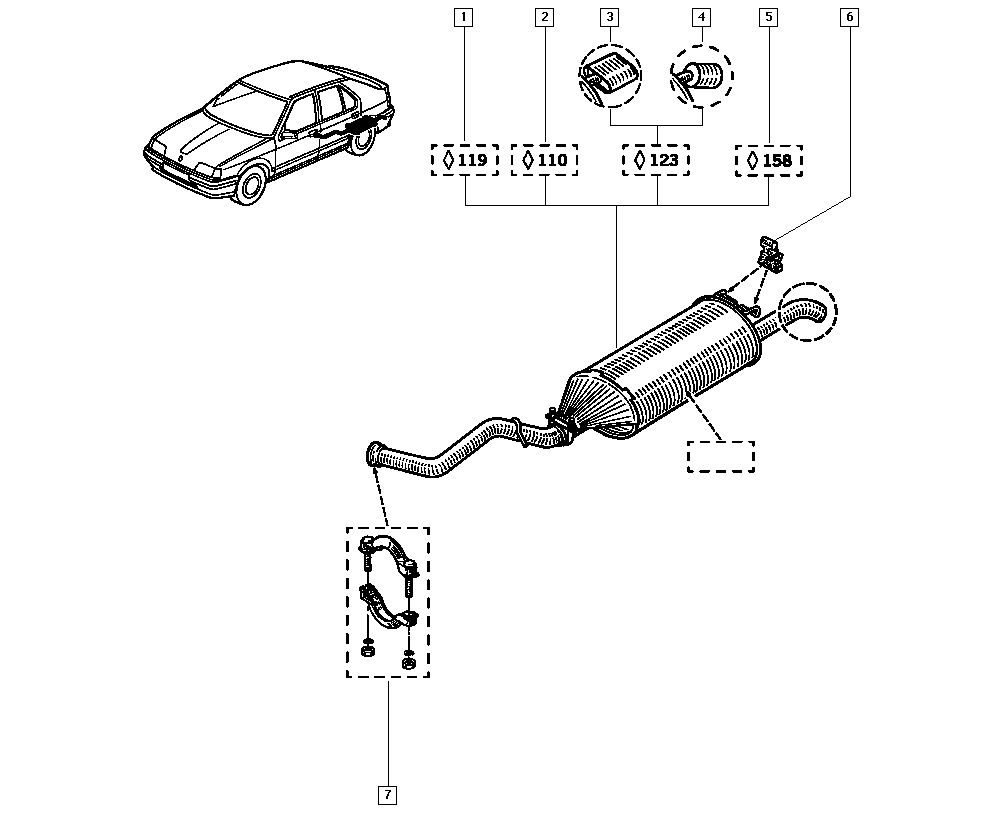 RENAULT 7700785798 - Bronzina cuscinetto, Barra stabilizzatrice www.autoricambit.com