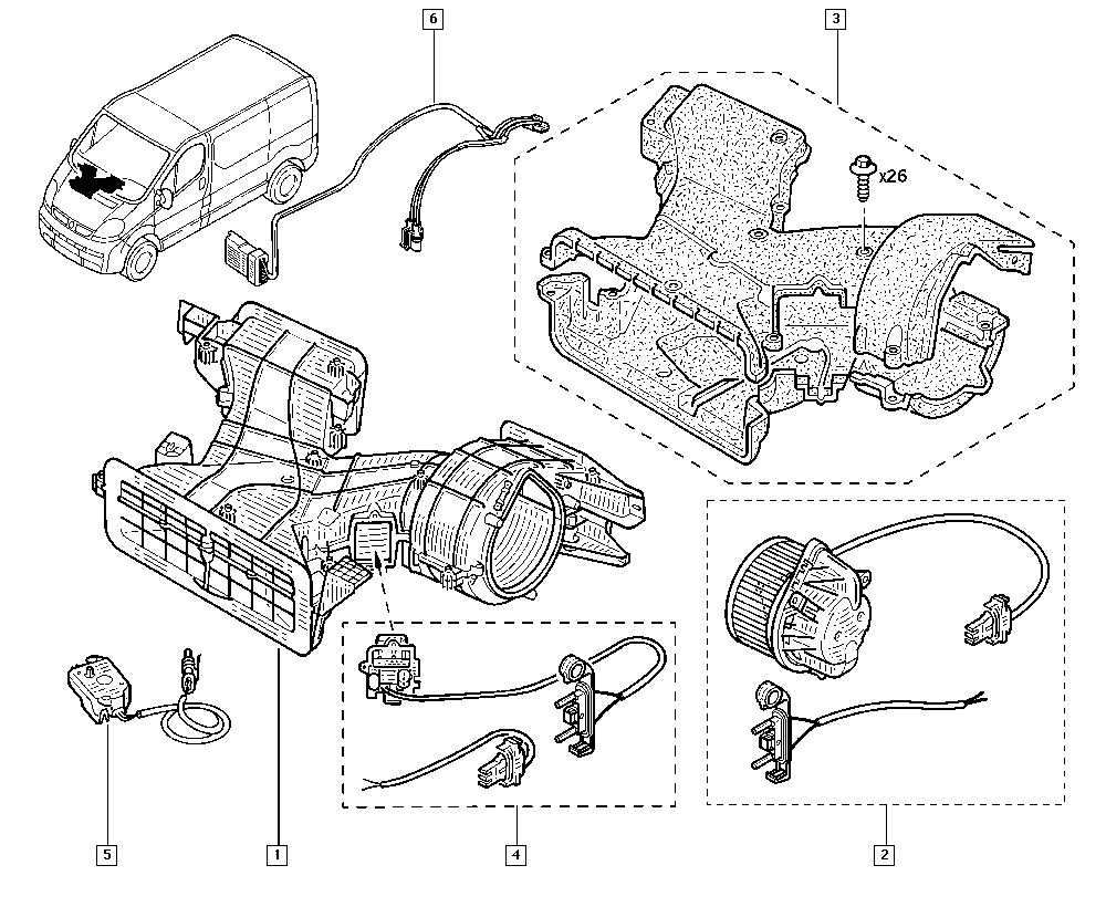 RENAULT 77 01 050 310 - Ventilatore abitacolo www.autoricambit.com