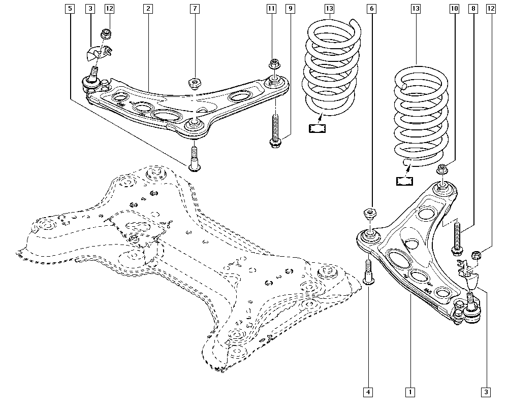 RENAULT 545054429R - Sospensione a ruote indipendenti www.autoricambit.com