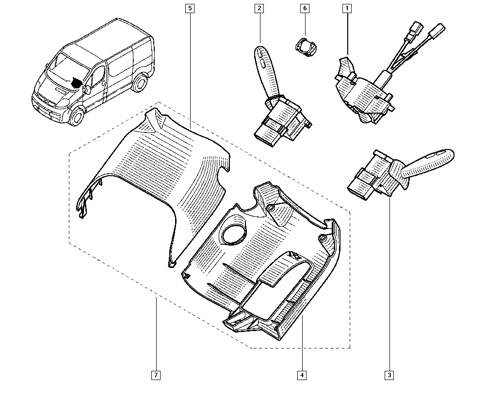 RENAULT 7701050685 - Leva devio guida www.autoricambit.com