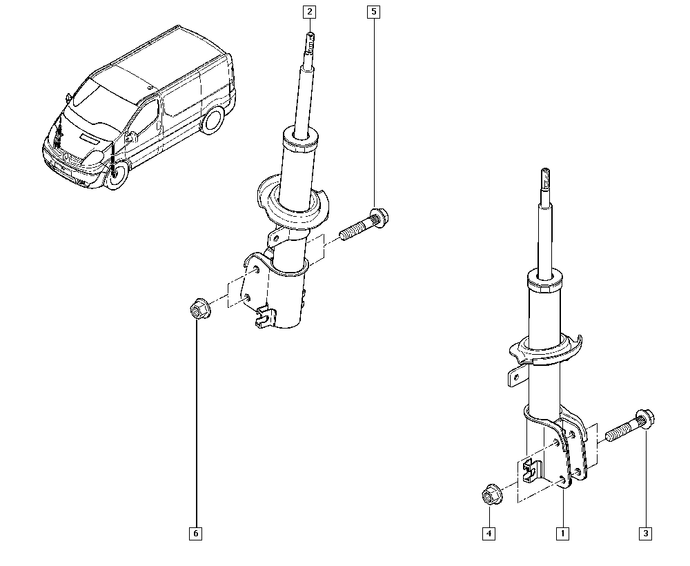 RENAULT 77 01 066 476 - Ammortizzatore www.autoricambit.com