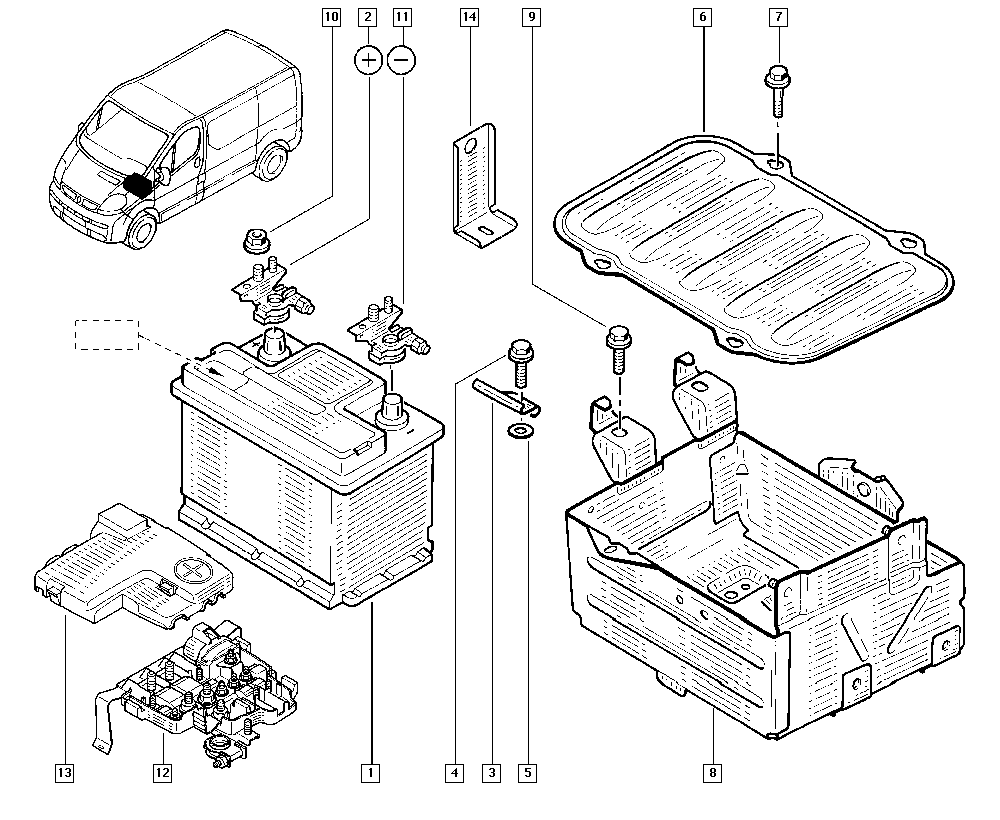 RENAULT 7711419086 - Batteria avviamento www.autoricambit.com