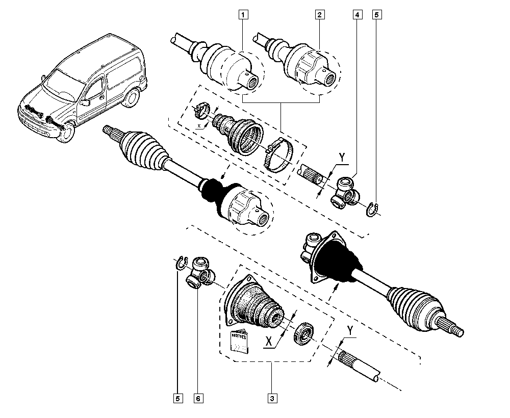 RENAULT 7701209468 - Albero motore/Semiasse www.autoricambit.com