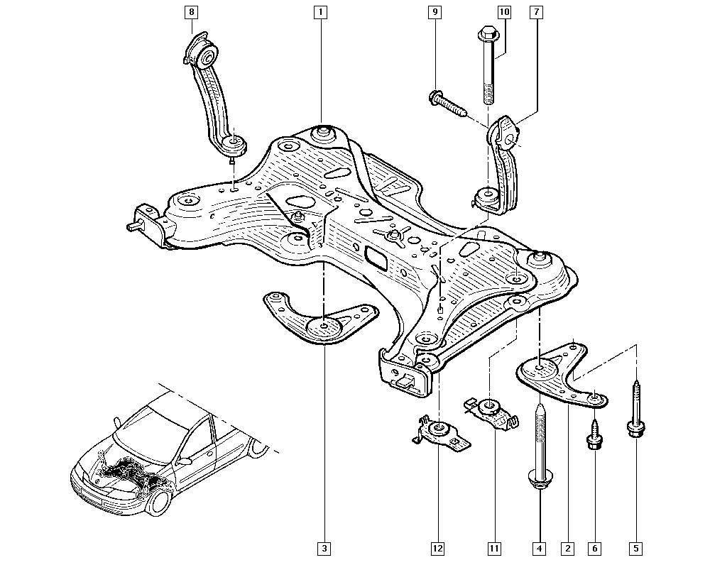 RENAULT 8200734588 - Supporto, Corpo assiale www.autoricambit.com