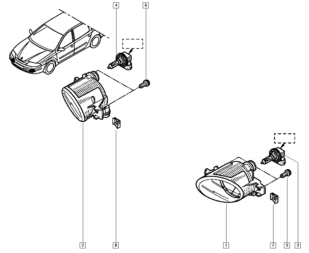 Mitsubishi 8200002470 - Fendinebbia www.autoricambit.com