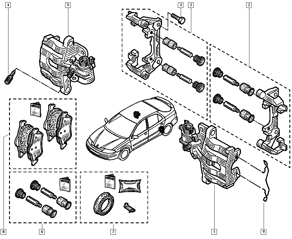 RENAULT 7701207996 - Kit pastiglie freno, Freno a disco www.autoricambit.com