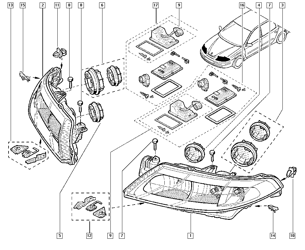 RENAULT 7701207586 - Dispositivo d'accensione, Lampada a scarico di gas www.autoricambit.com