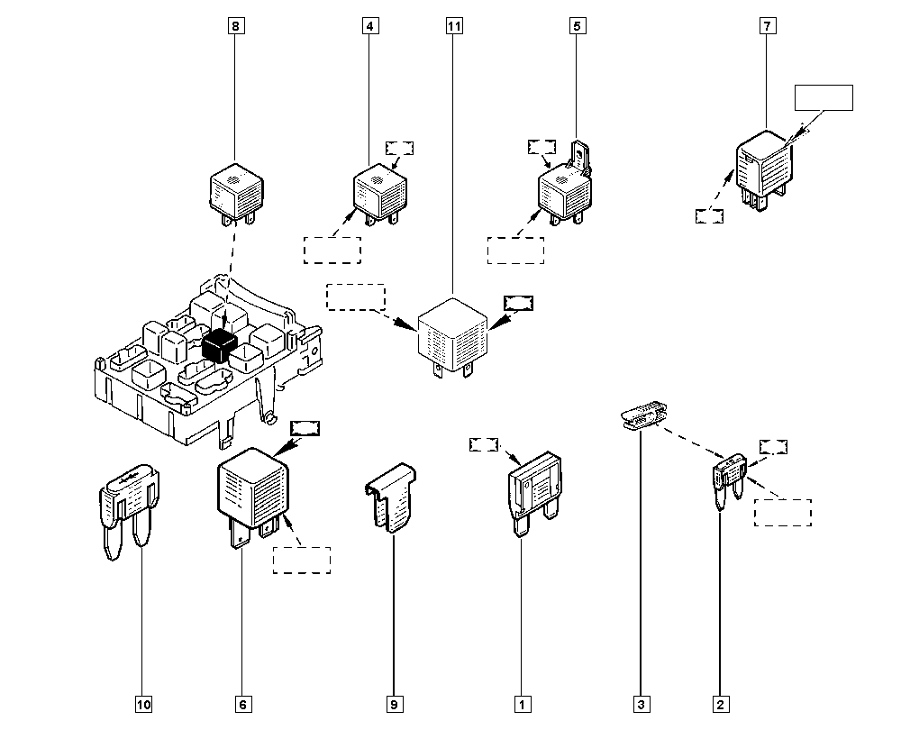 RENAULT 77 00 810 395 - Relè, Corrente di lavoro www.autoricambit.com
