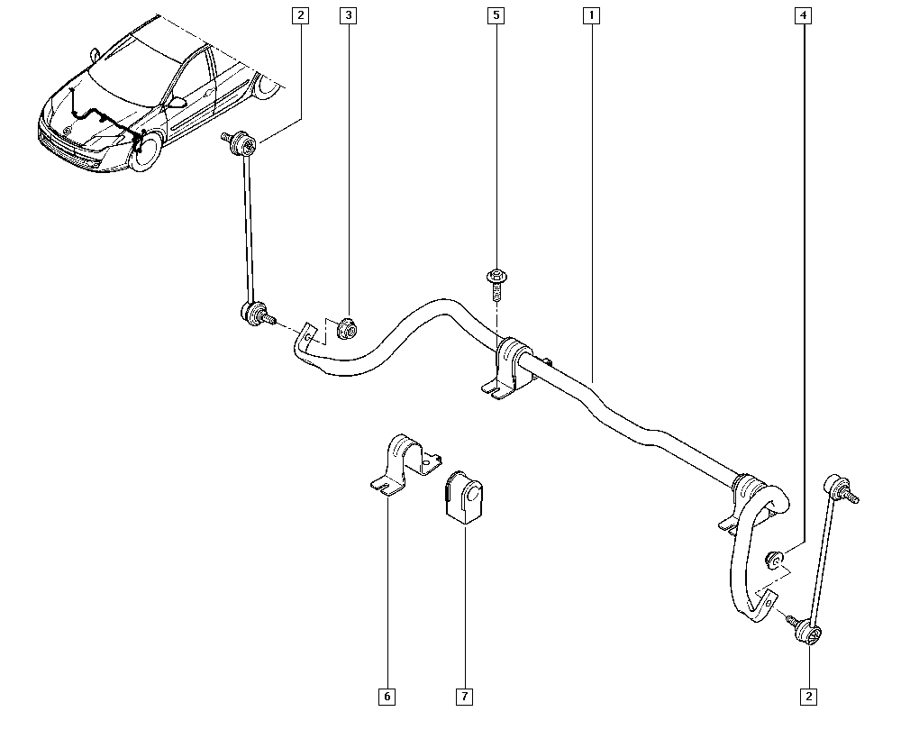 RENAULT 54 61 800 01R - Asta/Puntone, Stabilizzatore www.autoricambit.com