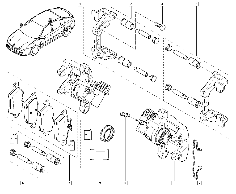 Cadillac 440601689R - Kit pastiglie freno, Freno a disco www.autoricambit.com