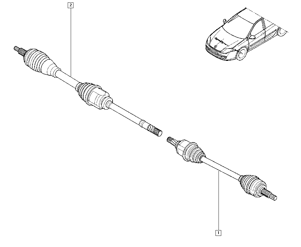 RENAULT 391016312R - Albero motore/Semiasse www.autoricambit.com