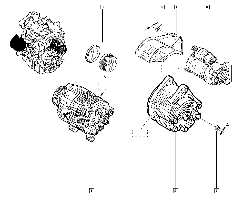 RENAULT 231007788R - Puleggia cinghia, Alternatore www.autoricambit.com