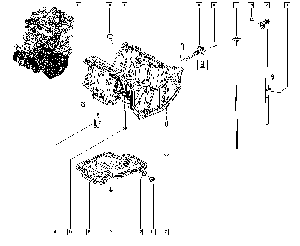 RENAULT 111116195R - PAN-OIL, ENGINE www.autoricambit.com