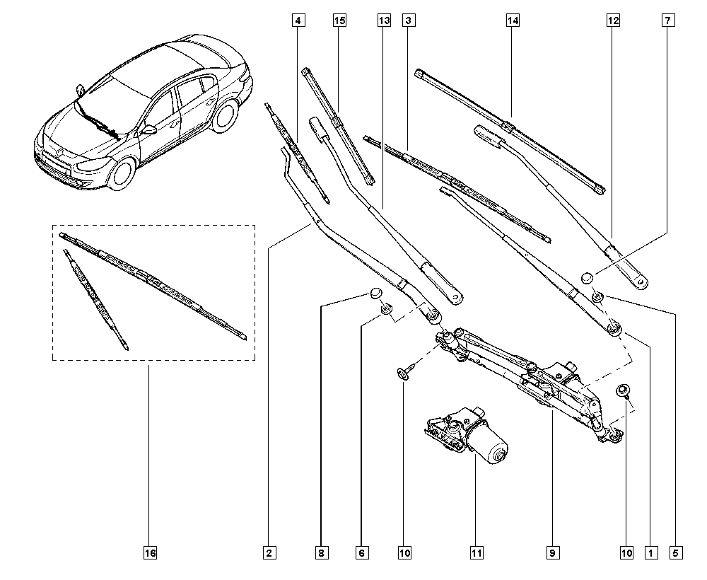 RENAULT 288902488R - Spazzola tergi www.autoricambit.com