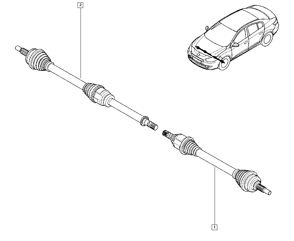 RENAULT 39 10 137 32R - Albero motore/Semiasse www.autoricambit.com