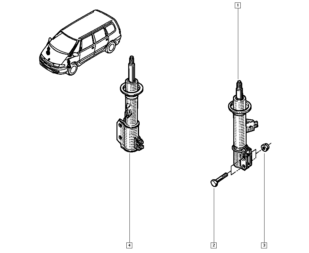 RENAULT 60 25 303 092 - Ammortizzatore www.autoricambit.com