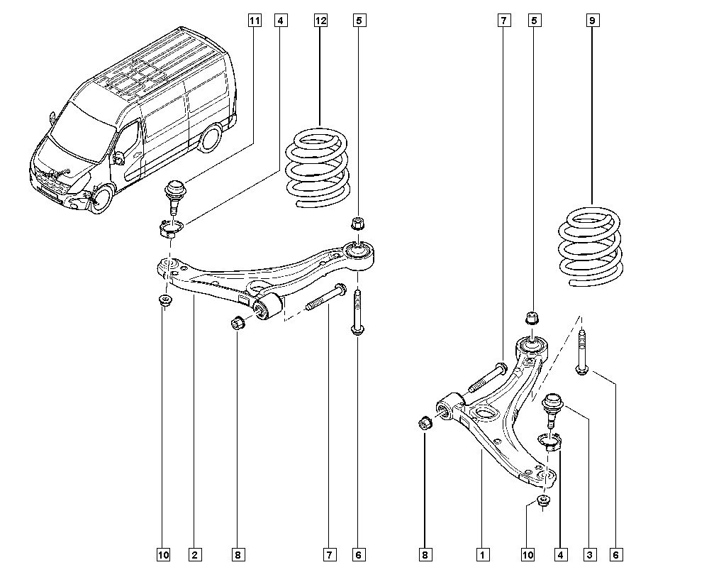 NISSAN 8200688875 - Sospensione a ruote indipendenti www.autoricambit.com