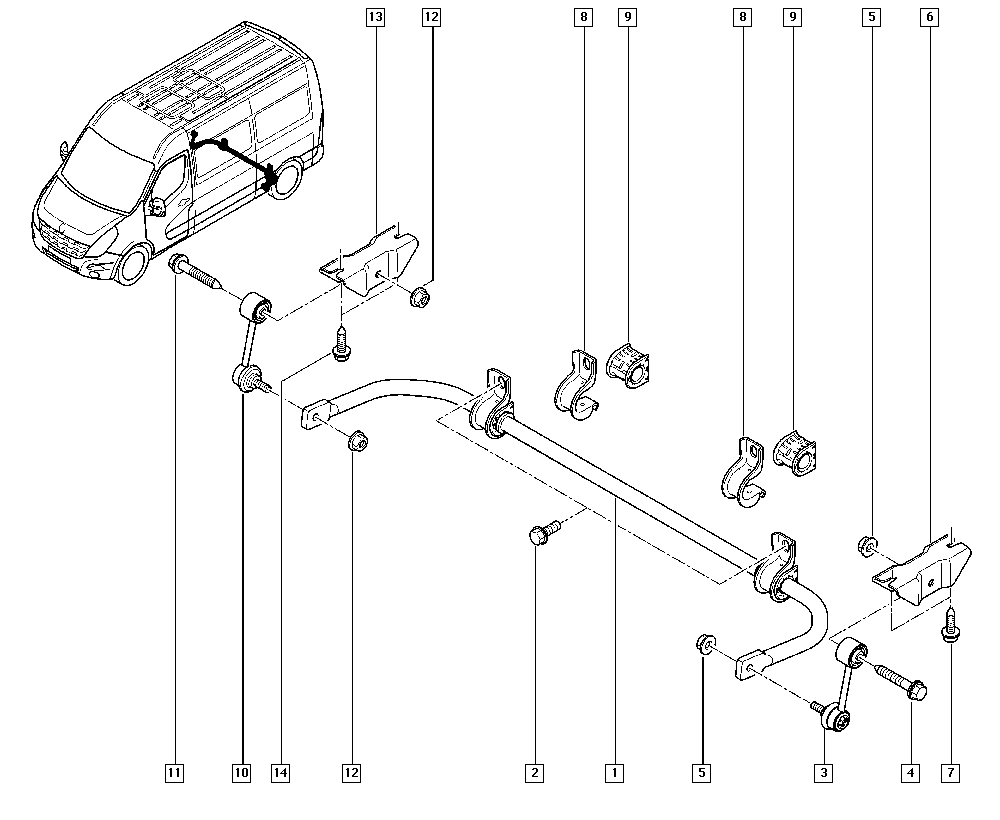 RENAULT 55 11 000 19R - Asta/Puntone, Stabilizzatore www.autoricambit.com