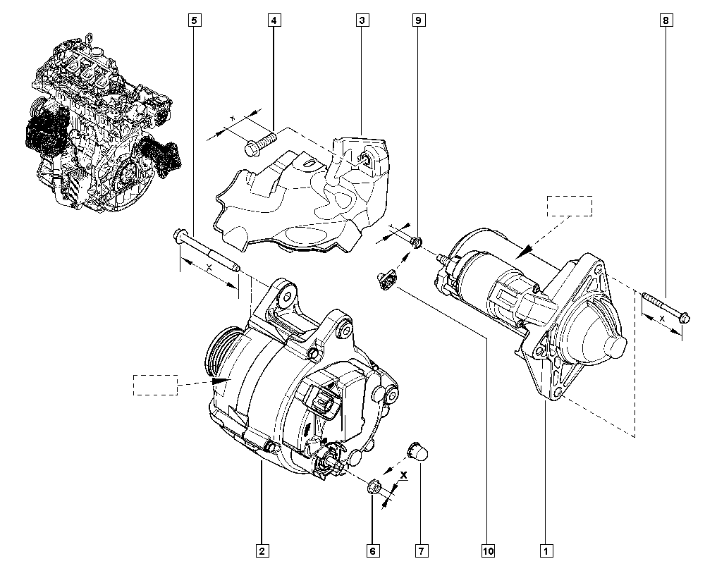 RENAULT 8200854119 - Alternatore www.autoricambit.com