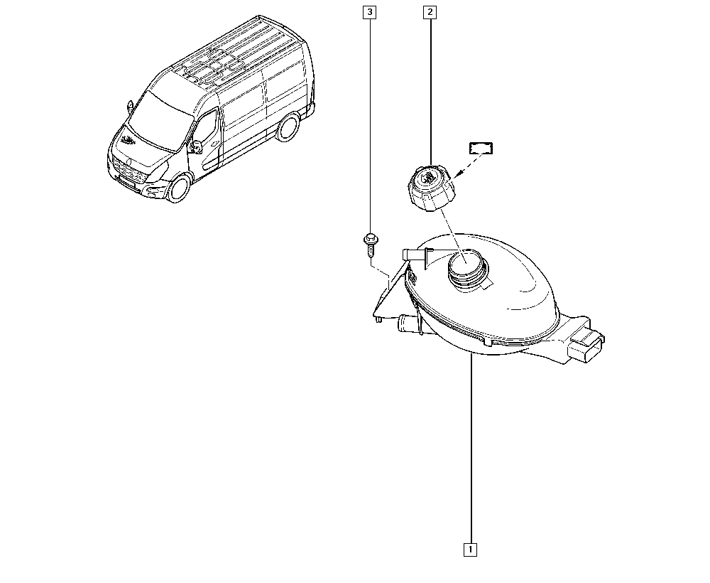 RENAULT 217100015R - Serbatoio compensazione, Refrigerante www.autoricambit.com