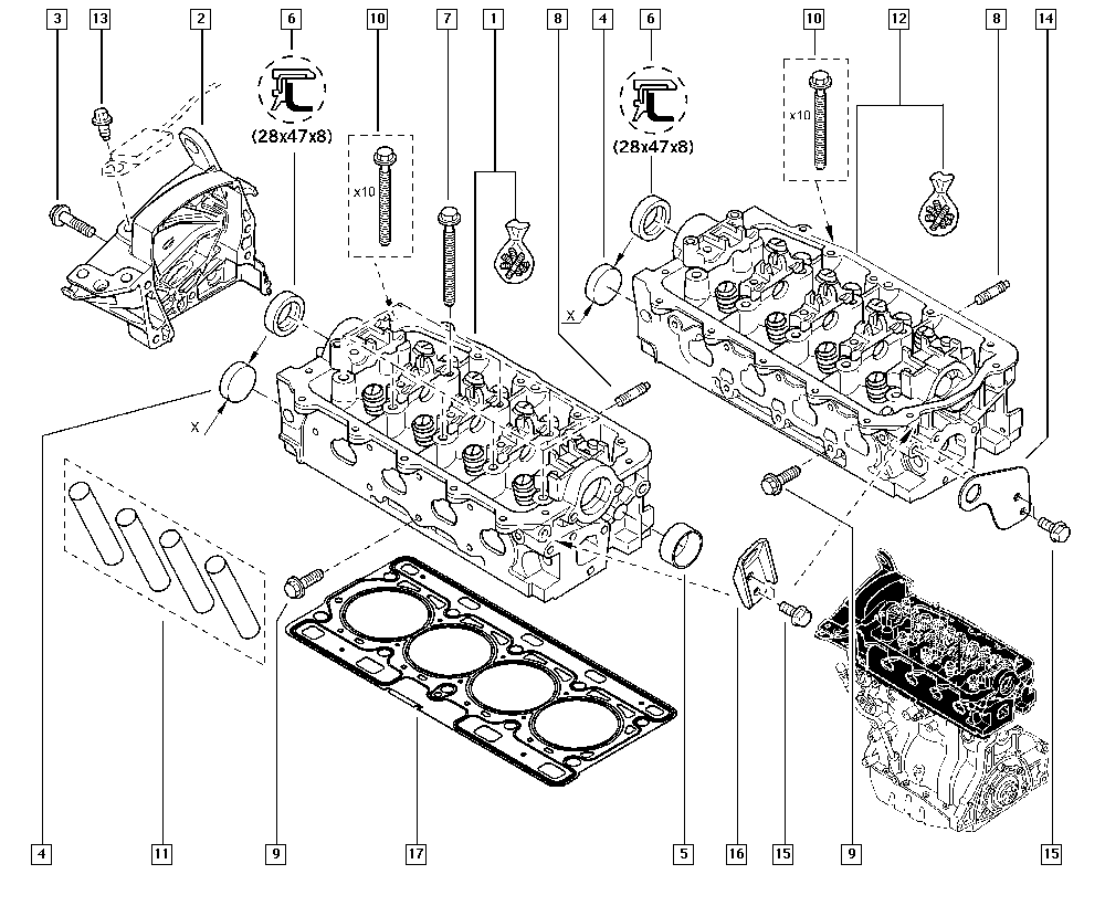 RENAULT 77 01 473 495 - Paraolio, Albero a camme www.autoricambit.com