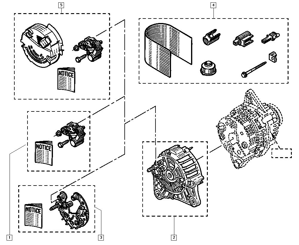 RENAULT 7701044722 - Raddrizzatore, Alternatore www.autoricambit.com