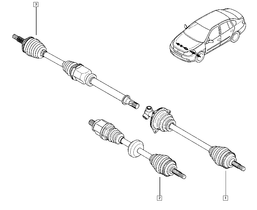 RENAULT 39 10 170 22R - Albero motore/Semiasse www.autoricambit.com