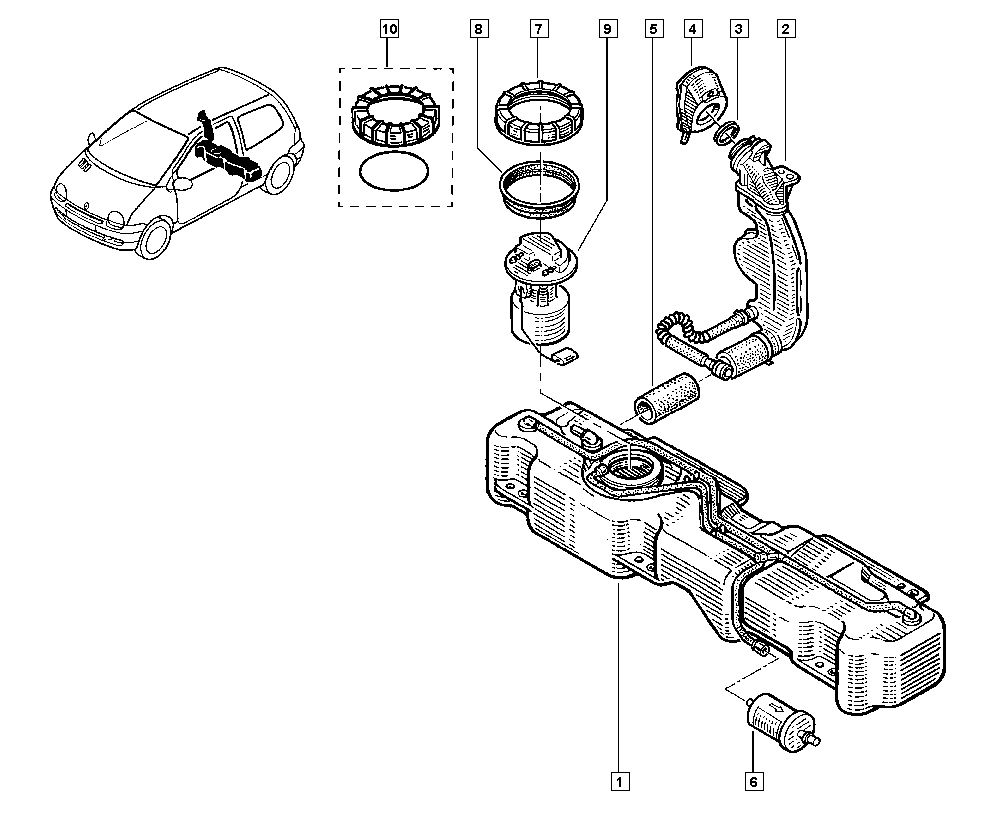 RENAULT 82 00 683 191 - Gruppo alimentazione carburante www.autoricambit.com