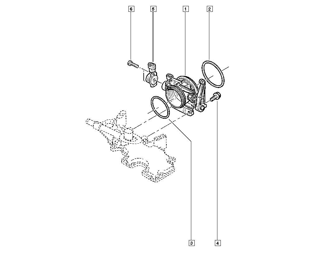 RENAULT 77 01 044 743 - Sensore, Regolazione valvola farfalla www.autoricambit.com