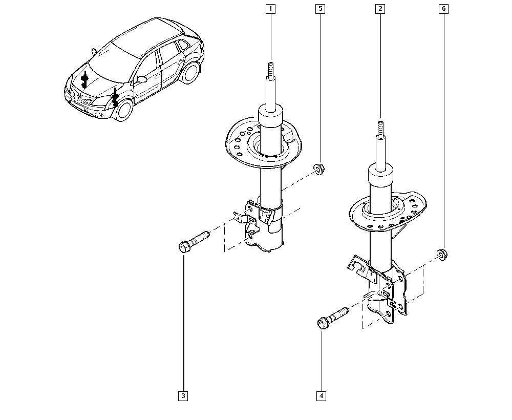 NISSAN 54303-JY01B - Ammortizzatore www.autoricambit.com