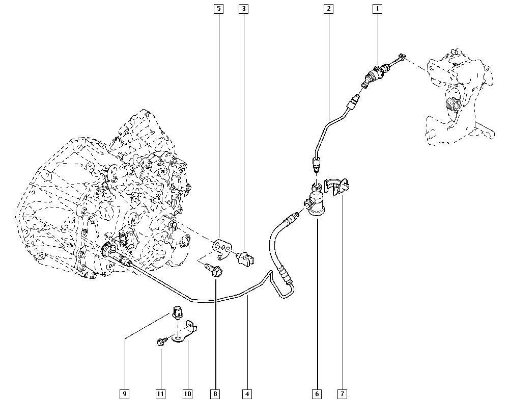 RENAULT 30 61 0JY 40B - Cilindro trasmettitore, Frizione www.autoricambit.com
