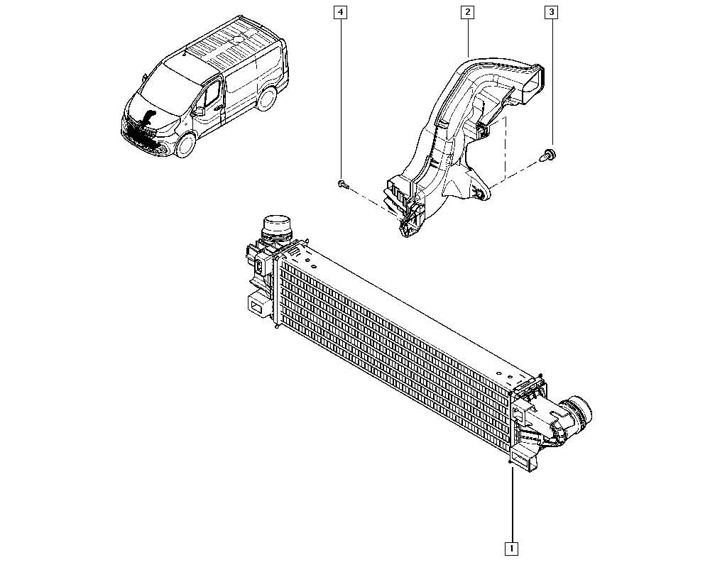 RENAULT 14 49 600 50R - Intercooler www.autoricambit.com