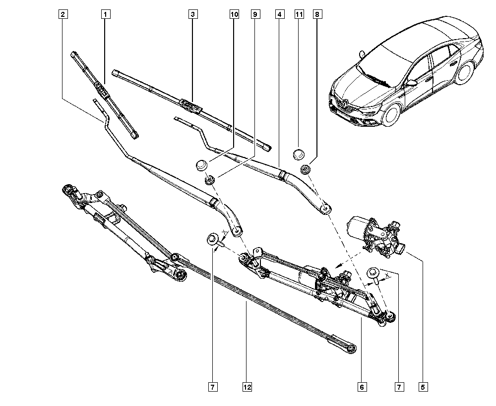 RENAULT 288907739R - Spazzola tergi www.autoricambit.com