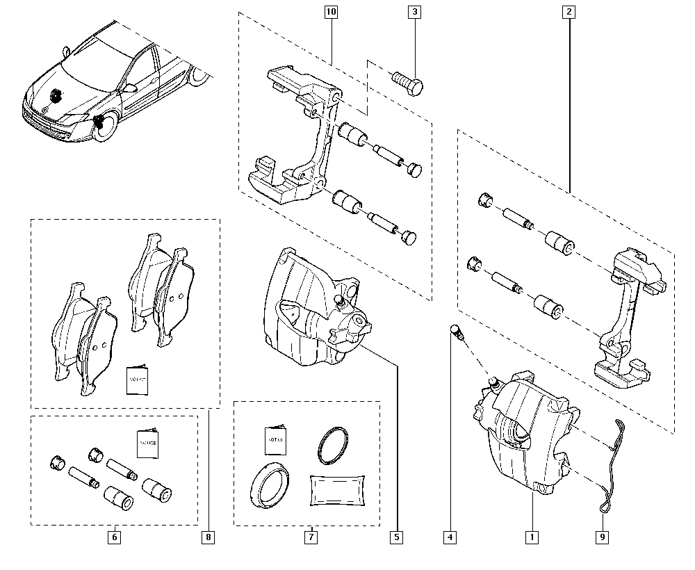 Opel 410600012R - Kit accessori, Pastiglia freno www.autoricambit.com